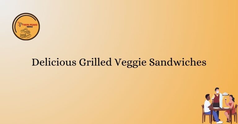 Delicious Grilled Veggie Sandwiches