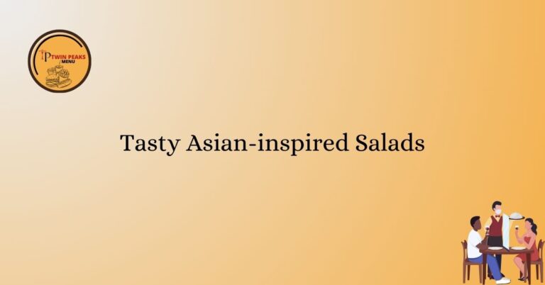 Tasty Asian inspired Salads