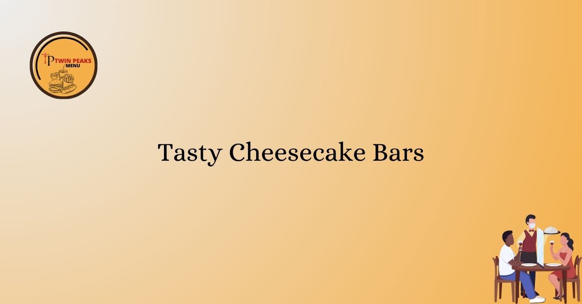 Tasty Cheesecake Bars