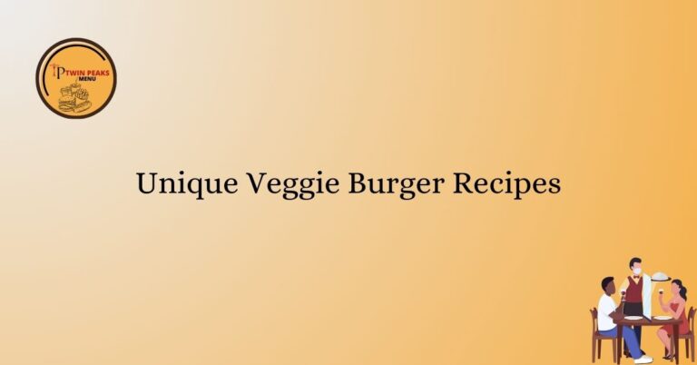 Unique Veggie Burger Recipes